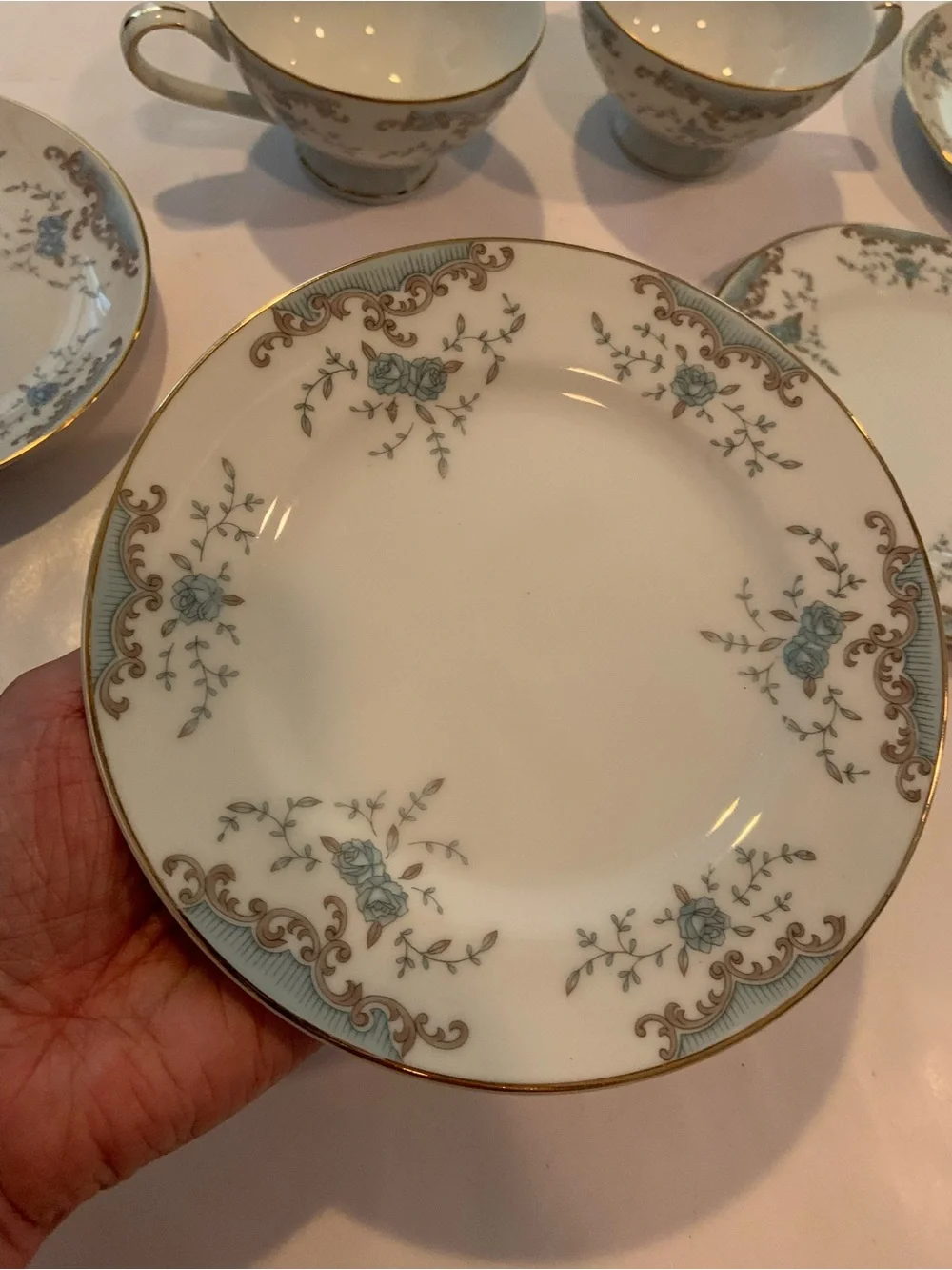 Vintage Imperial China Seville 5303 Tea Set Teacups Saucers Plates
